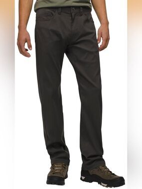 Prana Brion Slim Pant II Dark Iron Sz 42x30 Stretch Hiking Outdoor Workwear NEW